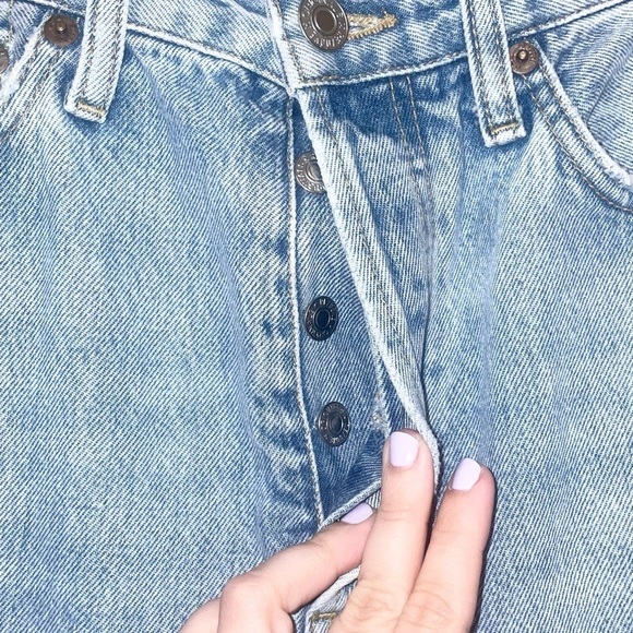 Re/Done Originals 90s High Rise Loose Jeans in Light Worn 7 Size 26 Revolve - Picture 12 of 12